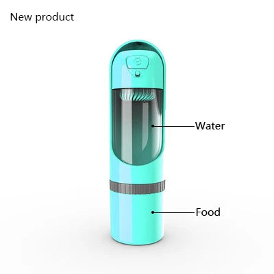 Portable Pet Dog Water Bottle With Filter Drinking Bowls For Dogs Cats Feeding Water Dispenser Pet Activated Carbon Filter Bowl