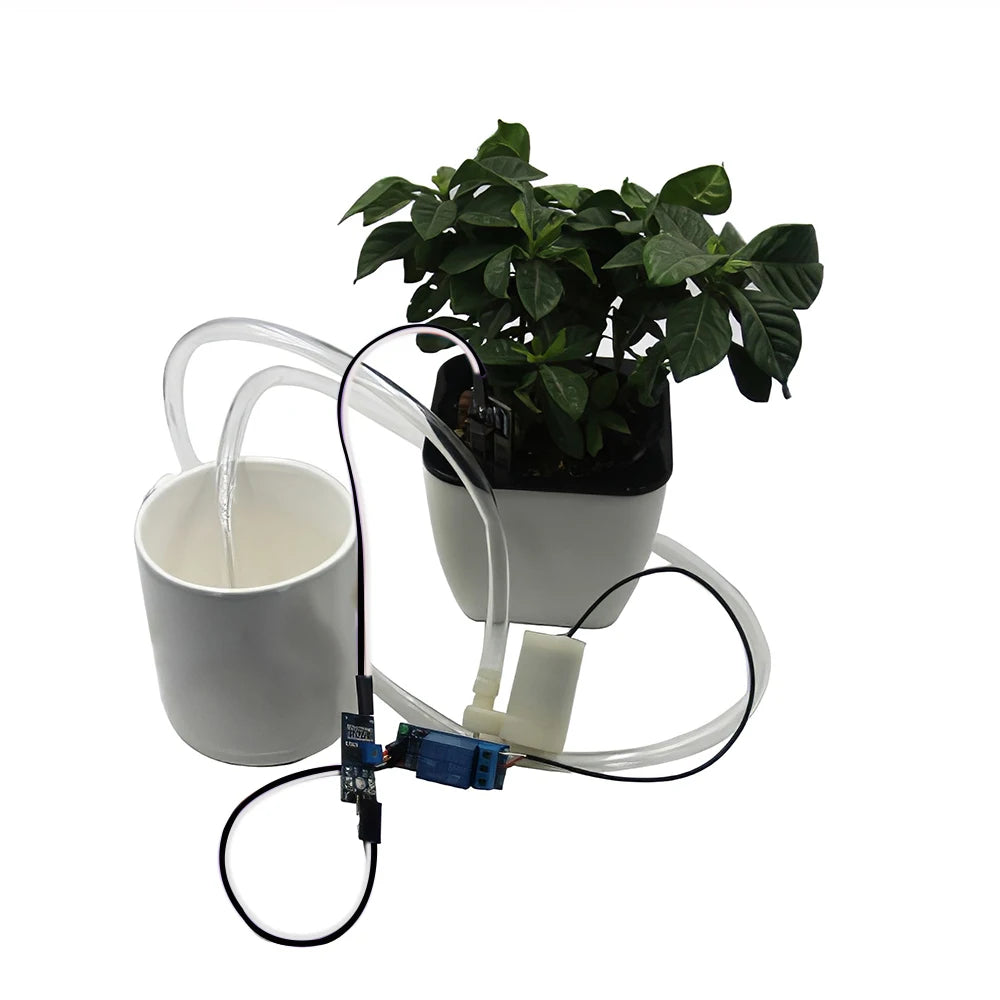 Soil Moisture Detection Garden Drip Watering Automatic Water Pump Module Kit DIY Watering Irrigation System