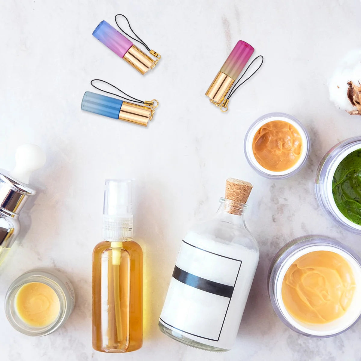 10 Pcs Color Perfume Bottles Mini Essential Oil Roller Travel Size Safe Perfume Bottle Health Use Practical Gift