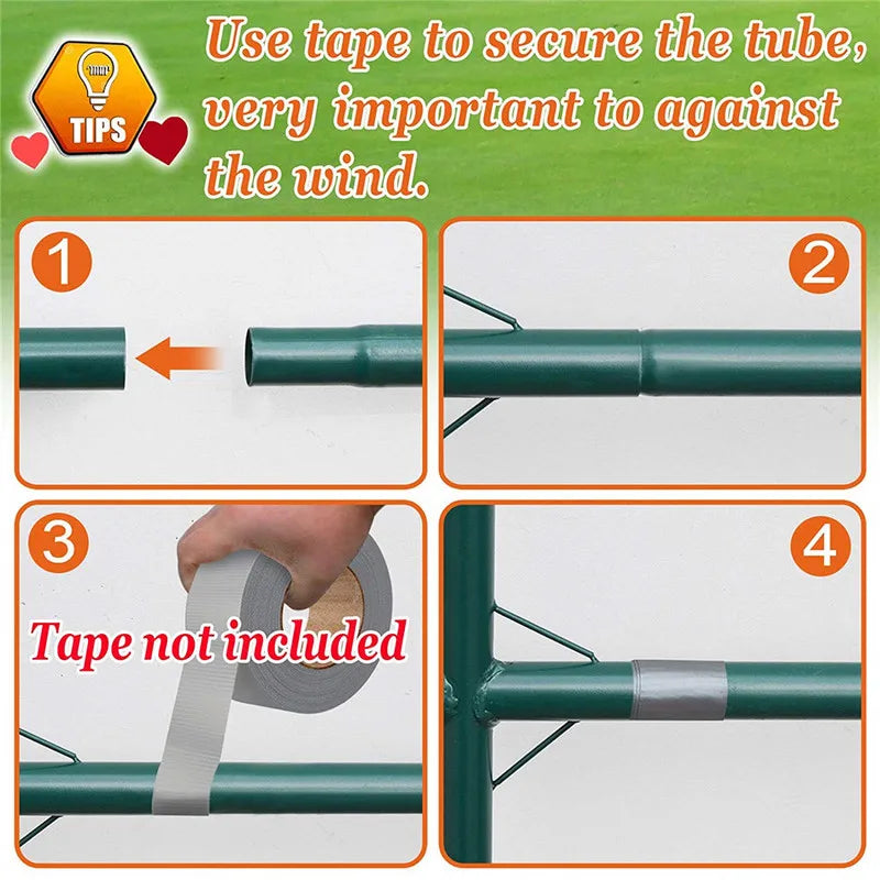 Greenhouse 300x200x180cm Garden Garden Greening Plant Flower Vegetable Protection Greenhouse Including Frame and Cover