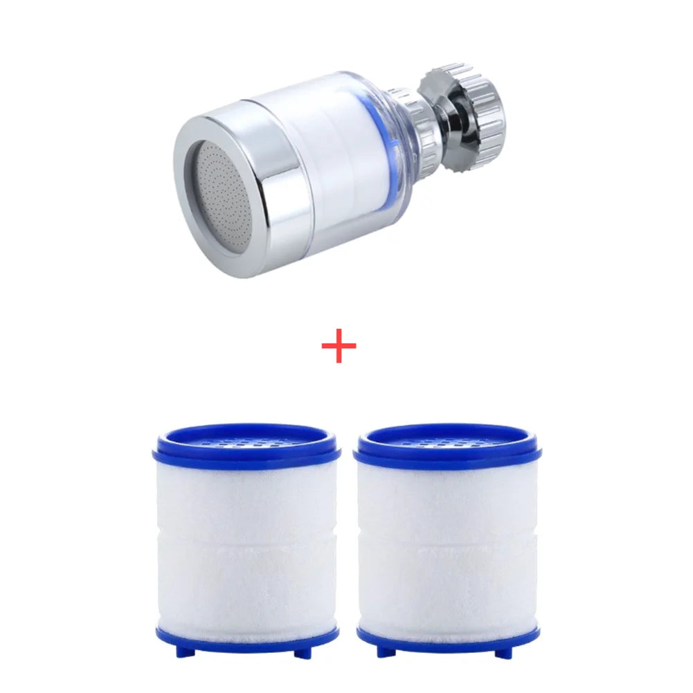 360 Degree Rotating Faucet Filters Bubbler Mount Anti-splash for Household Kitchen Bathroom Faucet Water Clean Filter Purifier