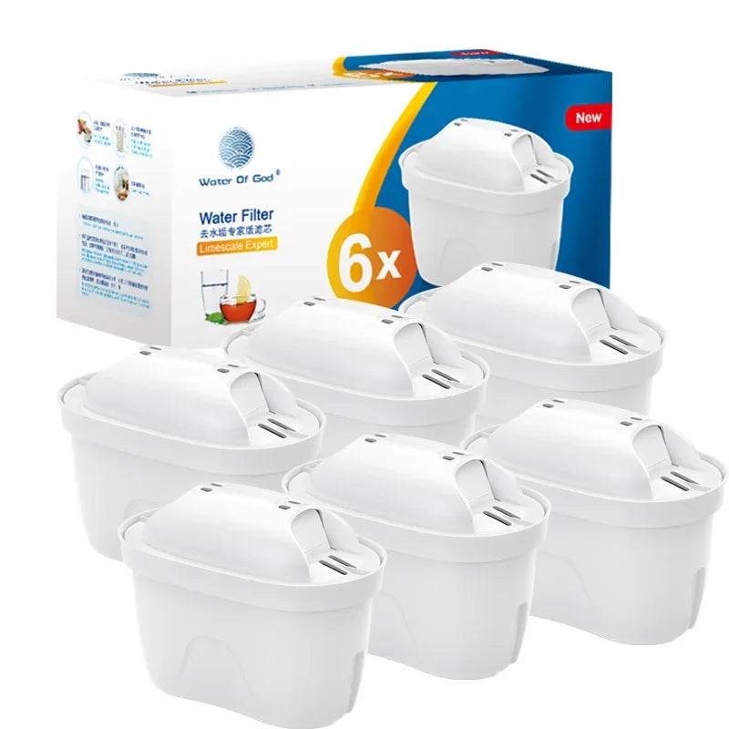 New For Brita Maxtra 2PCS/6PCS Water Filters Cartridge Limescale Chlorine Impurities Purify Kettle Activate Carbon Water Filter
