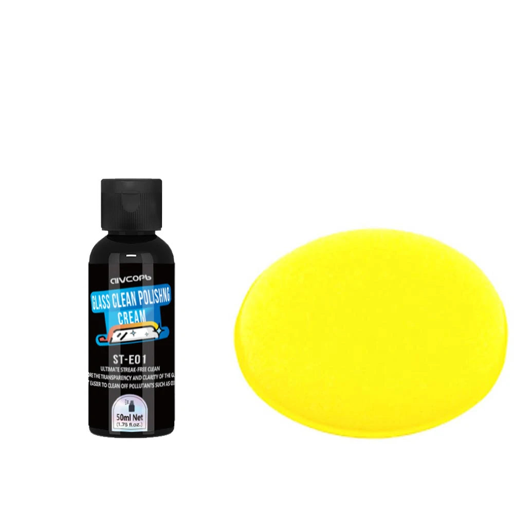 Car Glass Oil Film Remover Glass Polishing Hydrophobic Glass Coating Stain Removal Windshield Clear Window Auto Detailing Tool