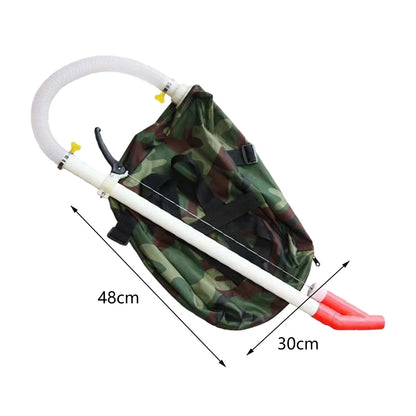 Manual Fertilizer Spreader with Bag Garden Manure Broadcast Applicator Tool for Farm Corn Vegetables Cane Fruit Trees