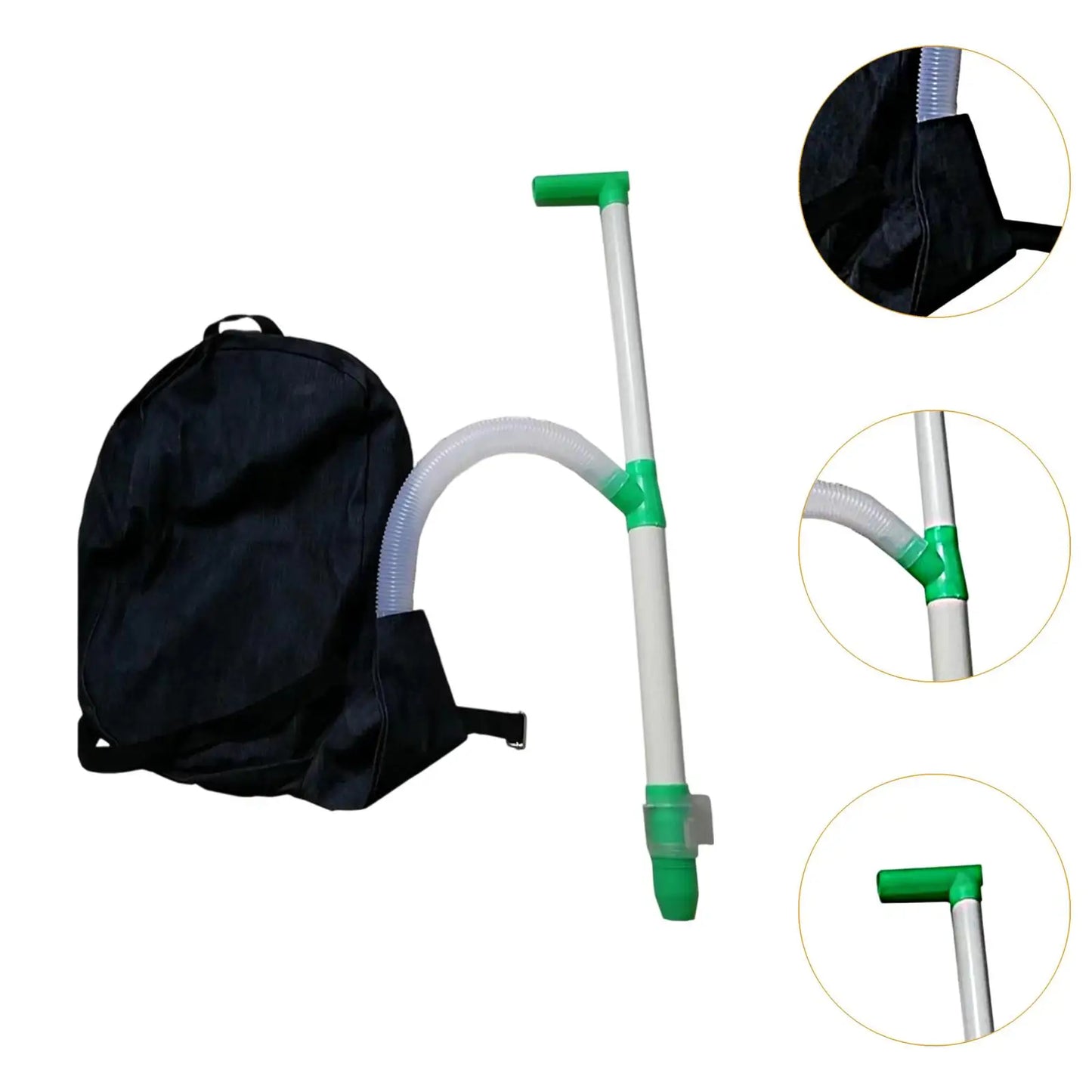 Manual Fertilizer Spreader with Bag Garden Manure Broadcast Applicator Tool for Farm Corn Vegetables Cane Fruit Trees