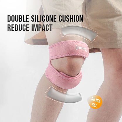 Hiking Soccer Basketball  Running Jumpers of Knee Pain Relief Support with Adjustable  Patellar Tendon Support Strap