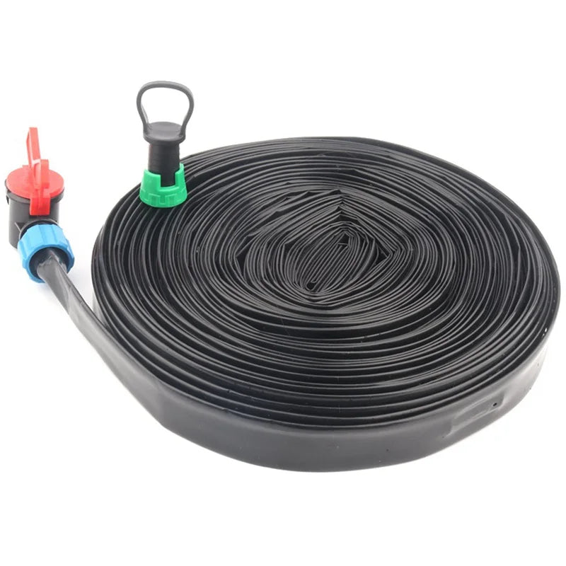 5~50m Drip Irrigation System Rain Drip Tape Farm Greenhouse Home Garden Plants Trickle Irrigation Drip Hose Emitter Inside