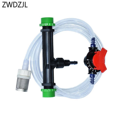 Venturi Fertilizer Injector 1/2 3/4 Irrigation Venturi System Automatic Fertilizer Kit For Agriculture Greenhouse 1Set