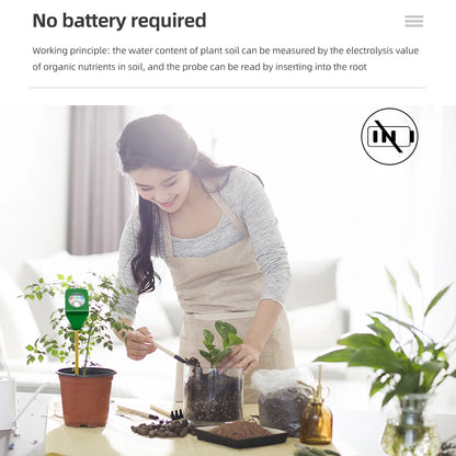 Mini Soil Moisture Meter Moisture Tester Soil Meter Plant Soil Kit Moist Tester Testing Instrument for Gardening Plants Farming