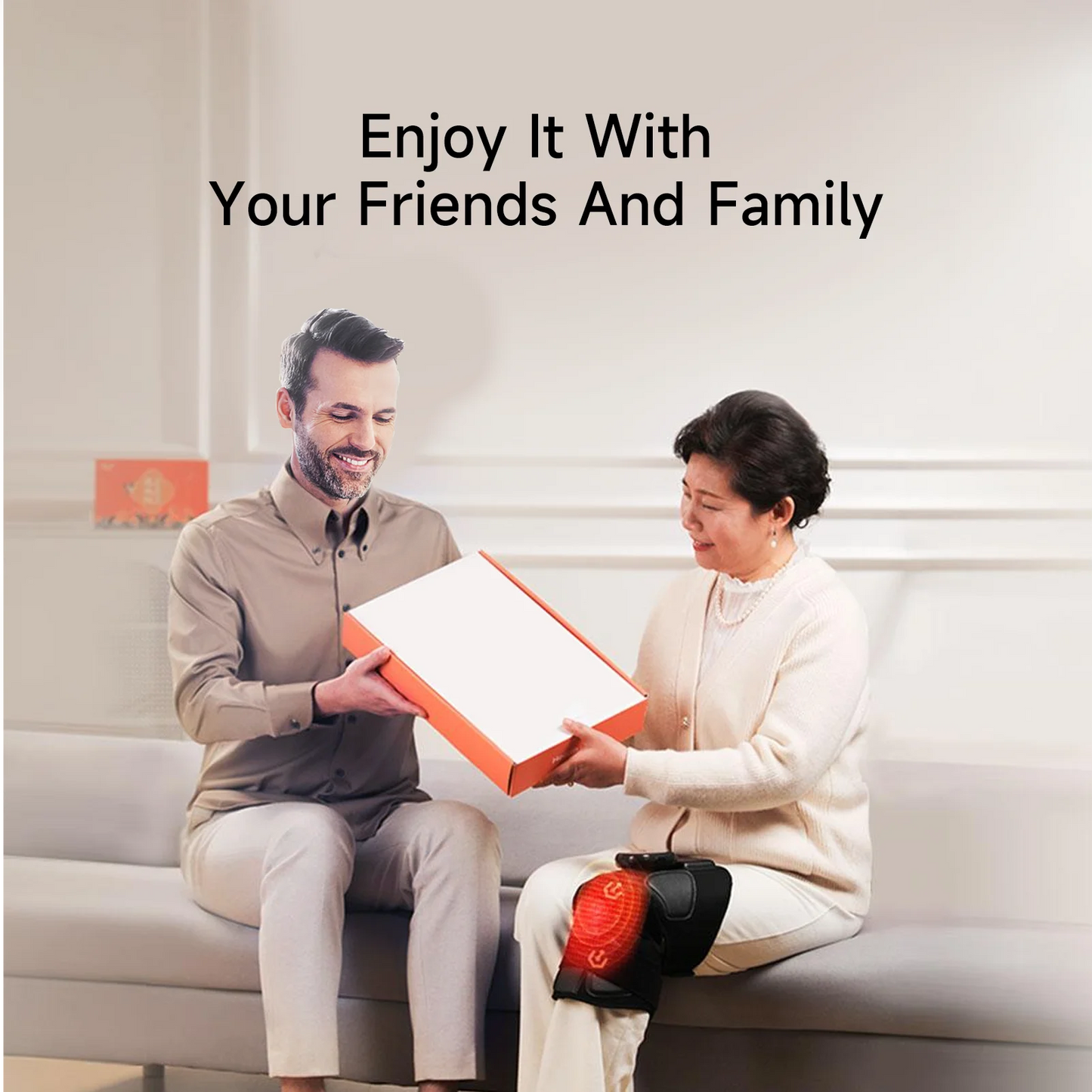 Smart Electric air Compression Heating Knee Massager Pain Relief Knee Massager Machine