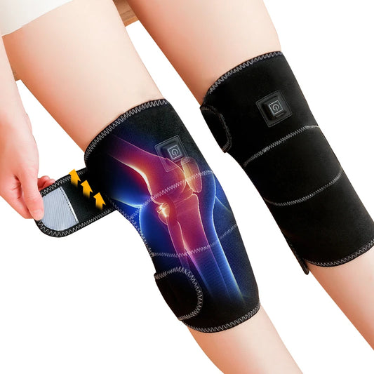 Wireless Knee Heating Pad Rechargeable Warm Therapy Leg Massager Circulation Joint Relax Pain Relief Knee Massager