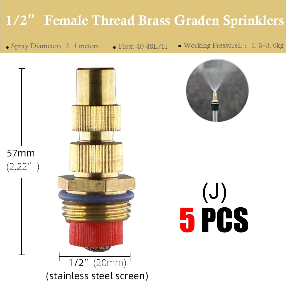 Garden Watering System Stainless Steel Tripod Impact Sprinklers Kit for Farmland Plants Flower 360 Degree Automatic Irrigation