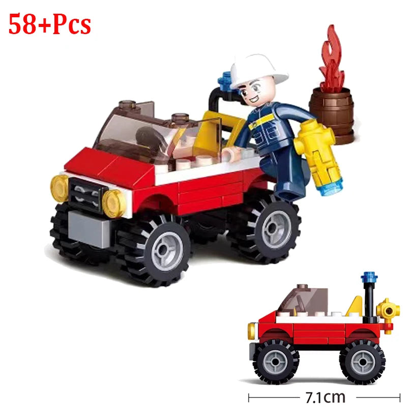 2021 Cartoon Creative Farm Series Farmer Tractor Building Bocks City Classic Educational Toys For Children Kids Birthday Gifts