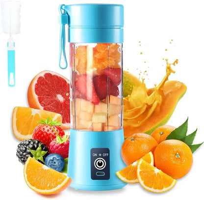 Portable Electric Juicer and Mini Blender for Fruit Smoothies and Juice Mixing Perfect for Home, Office, Travel Easy to Clean