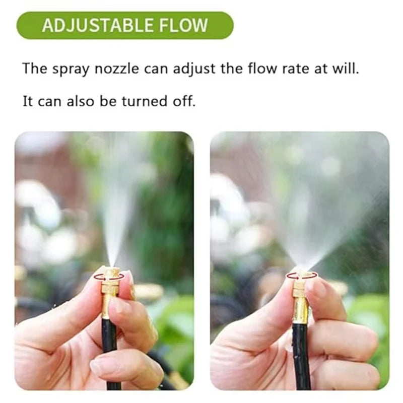 20M-5M DIY Universal Sprayer Kit 360° Curved Garden Automatic Irrigation System for Garden Plant Fogging Watering Irrigation New