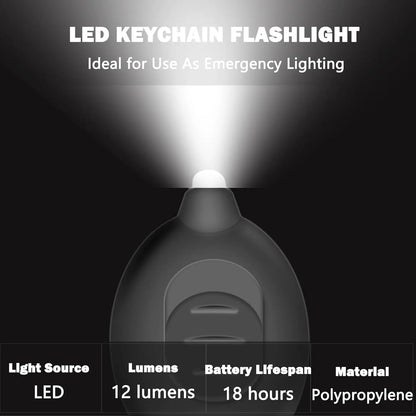 5 pcs led keychain flashlight mini led keychain light 12 lumens portable super bright battery powered keyring flashlight