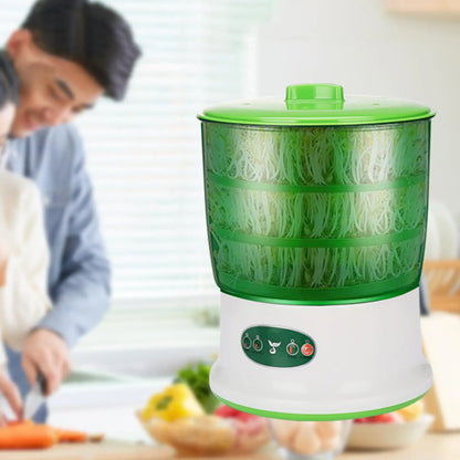 Bean Sprouts Machine Seed Sprouter Growing Kit with 3 Seasonal Modes Visible for Soybean Mung Bean Red Bean Garden Home Use