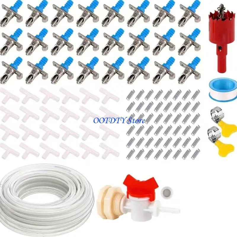 367A Rabbit Hutch Watering Kits Duckbill Nipples Drinker Spring Load Drinker Kits