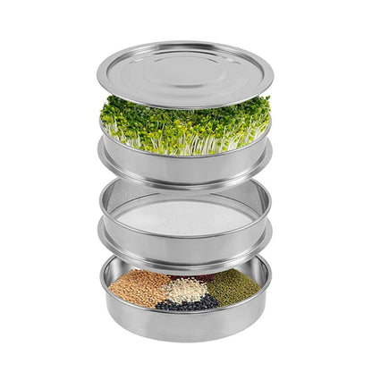 Stainless Steel Plant Germination Kit Hydroponics Growing System Indoor Kits Complete Set Plant Germination Kit Grow Box Kits