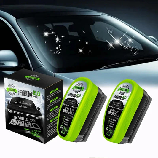 Car glass oil film wipe, front windshield side window, oil removal, dirt removal, coating, crystal plating, strong cleaning
