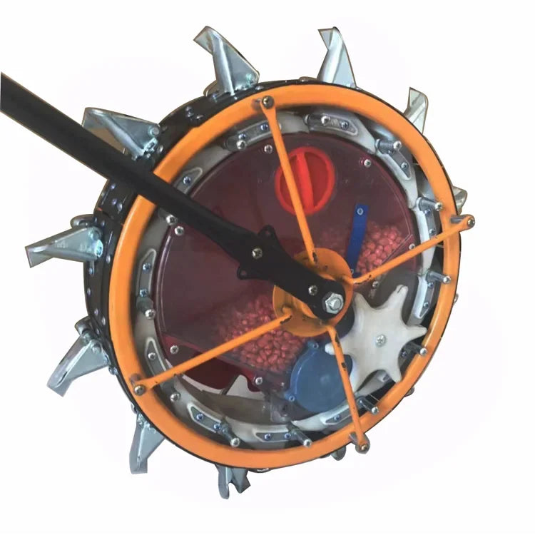 Farm Agriculture Hand Tools Manual Seeder Corn Planter With Fertilizer Box Hand Push Single Row