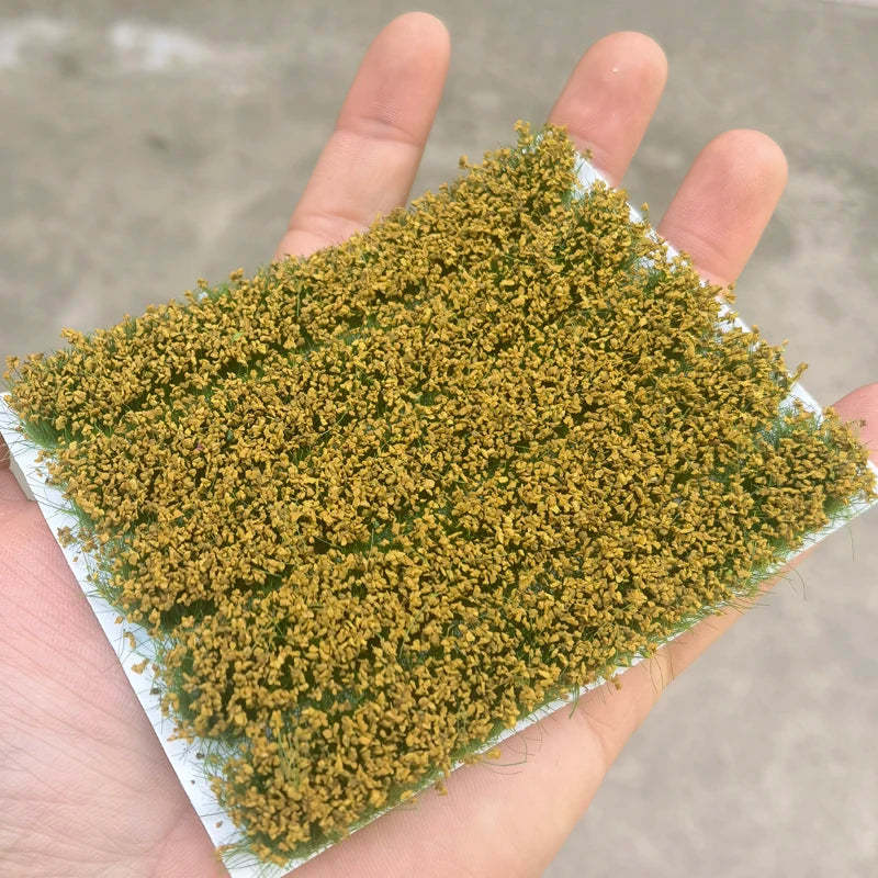 7Pcs/box Model Farm Crop Artificial Grass strip Model Scenery Material Bushes 8MM Miniature train garden landscape plants Tufts