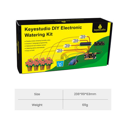 Keyestudio DIY Electronic Watering Kit For Arduino C Language Programming Automatic Water Flowers With Soil Humidity Sensor
