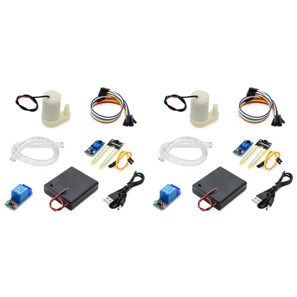 1-5Set Automatic Irrigation Module DIY Automatic Watering Kit Garden Water Pump Soil Moisture Sensor Relay Module for Arduino