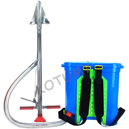 Manual Granular Fertilizer Applicator  for Farm Corn Cane Plants Garden with Backpack Bag