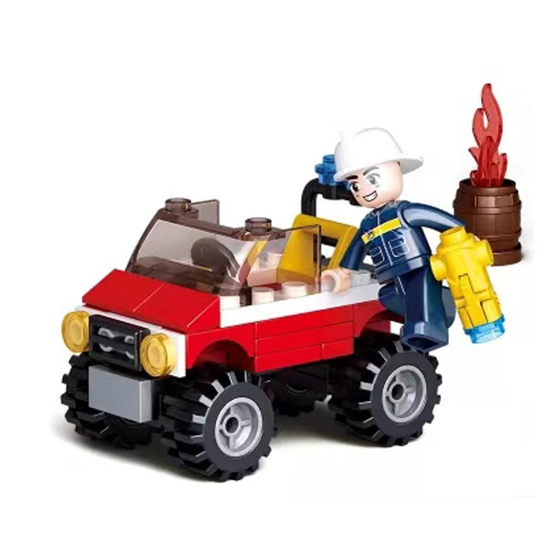 2021 Cartoon Creative Farm Series Farmer Tractor Building Bocks City Classic Educational Toys For Children Kids Birthday Gifts
