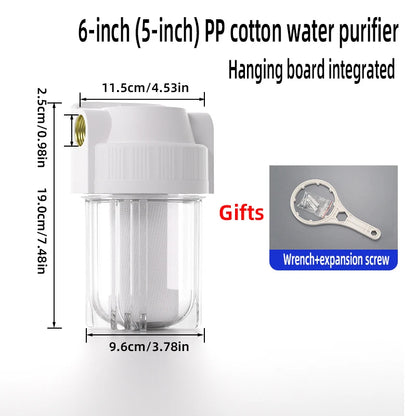 5-inch 10-inch transparent Bottle Explosion-proof Filter Bottle Water Purifier Pre-filter Home Water Machine Shell Filter Access