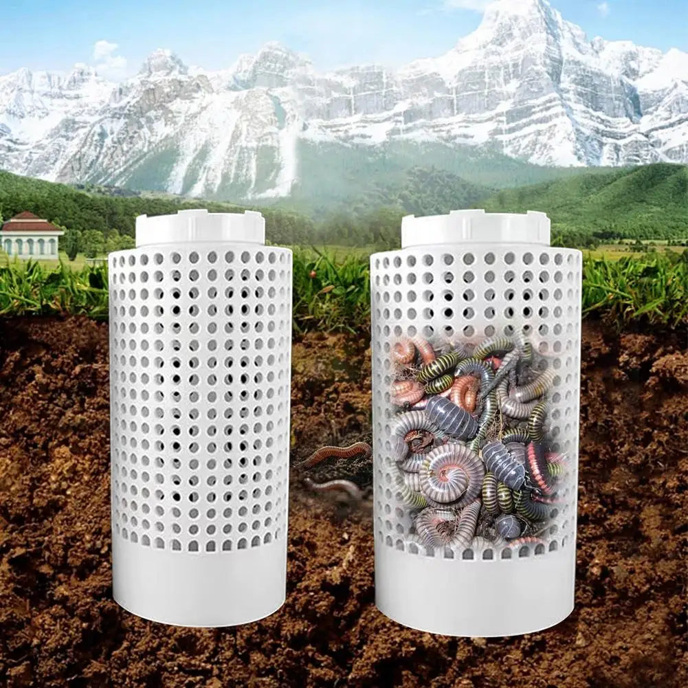2PCS Compost Bin Outdoor, Inground Worm Farm Compost Bin Kit for Raised Garden Beds at Home, Farm Compost Bin for Garden