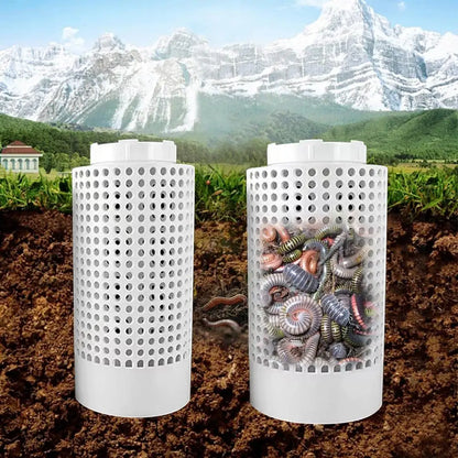 2PCS Compost Bin Outdoor, Inground Worm Farm Compost Bin Kit for Raised Garden Beds at Home, Farm Compost Bin for Garden