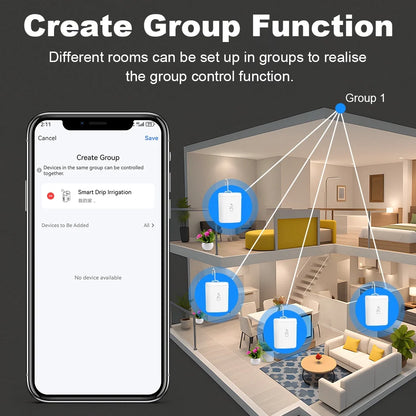 Tuya WIFI Intelligent Drip Irrigation Automatic Watering Pump System Kits Flowers Plants Home Sprinkler Drip For Garden Tools