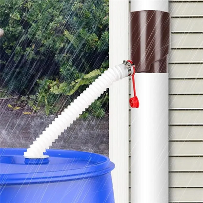 FAST-Rainwater Collection Kit UV Resistant Weatherproof Rain Barrel Diverter Kit Portable Rain Barrels To Collect Rainwater