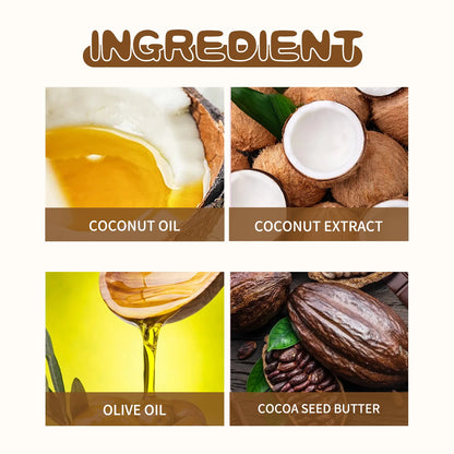 Organic Natural Coconut Oil Shampoo Soap Solid Handmade Nourishes Hair Anti Frizz Natural Hair Darkening Strengthening Hair Care