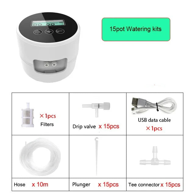 Garden Intelligent Drip Irrigation System Indoor Automatic Watering Timer Device Irrigation Controller Kits For Home,Potted Use