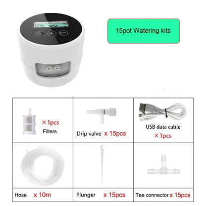Garden Intelligent Drip Irrigation System Indoor Automatic Watering Timer Device Irrigation Controller Kits For Home,Potted Use