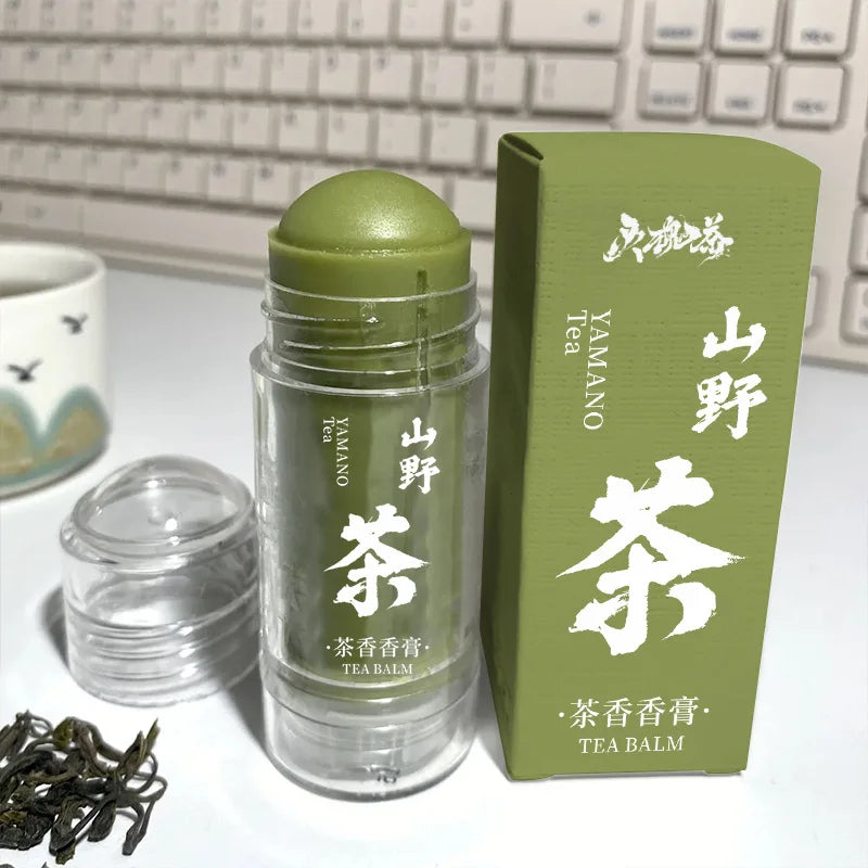 Tea and Sandalwood Fragrances Solid Balm Body Balms Lasting Fragrance Light Fragrances Fresh Body Deodorants Portable for Travel