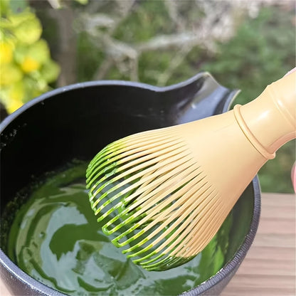 Bamboo Matcha Whisk - Traditional Japanese Tea Tool with Wooden Handle & Durable Bristles