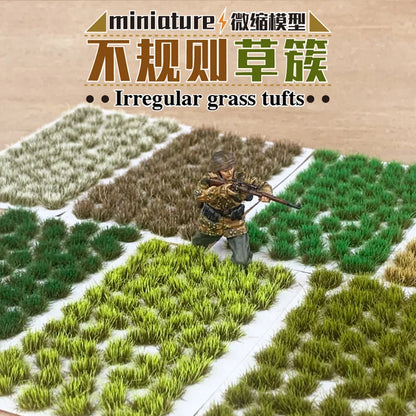 Grass Tufts Simulation Miniature Cluster Model Bush Plant For Railway Railroad Diy Building Scene Layout Diorama Kits