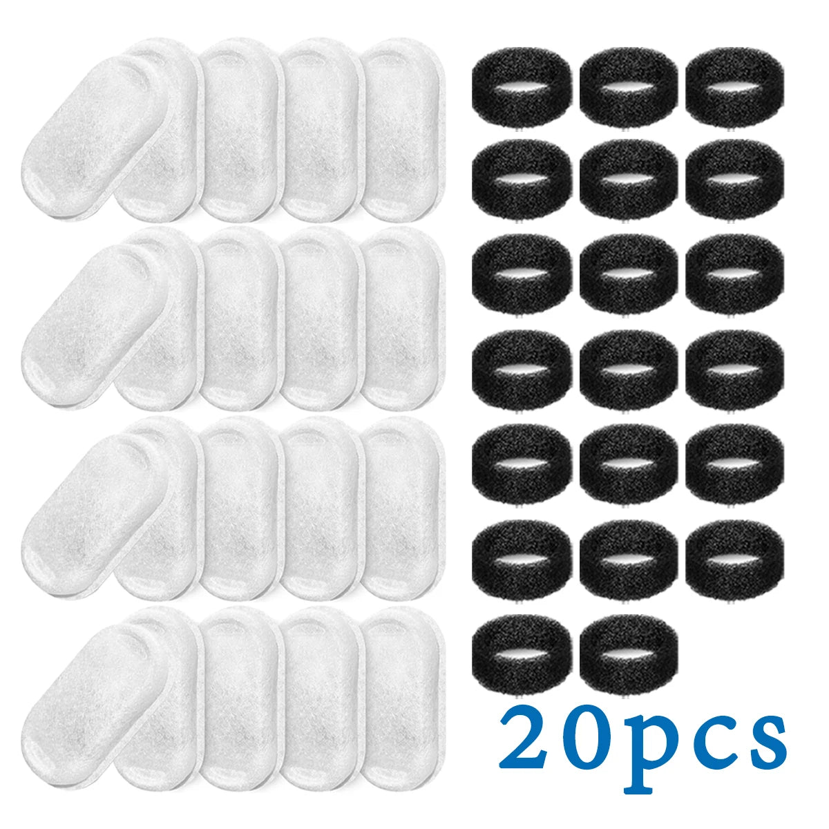 Pet Water Dispenser Filter Cat Water Fountain Filter Drinking Fountain Filter Cycle Filtering Easy To Clean