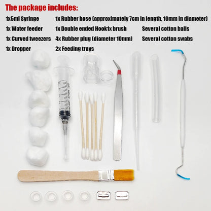DIY Acrylic Ant Farm Tools Set with Food Water Feeder Ant Nest Accessories Ants House Workshop Pet Anthill Toolkit