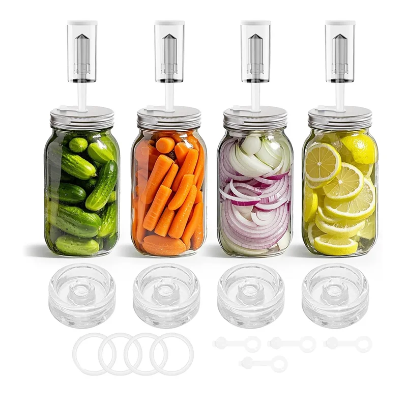 ABKP-Fermentation Kit For Wide Mouth Mason Fermentation Jar,Pickling/Sauerkraut Kit For Mouth Mason Ja(Jars Not Included)