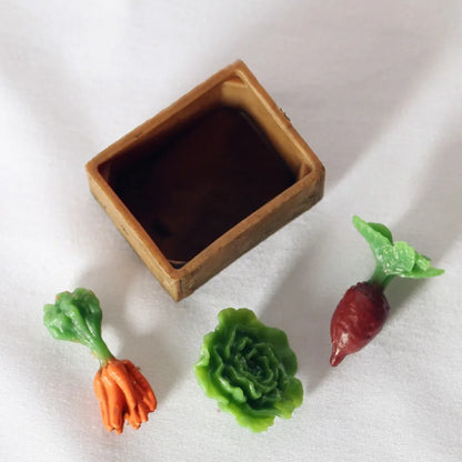 Simulation Models Dollhouse Simulation Vegetable Farm Mini Farm Vegetable Field Mini Simulation Farm Model Garden Cart