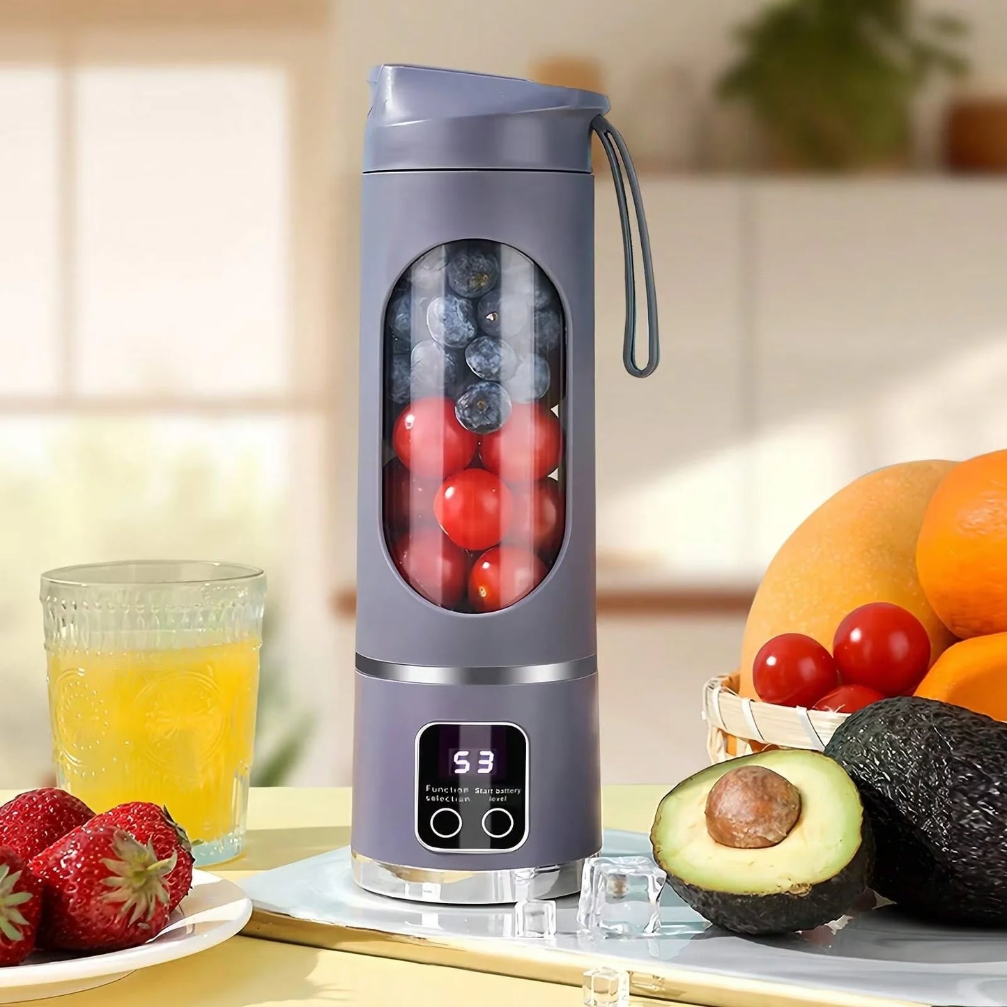 Portable Mini Electric Blender USB Rechargeable Smoothie Juice Machine Milkshake Manufacturer Fresh Healthy Fruit Juice Recipe