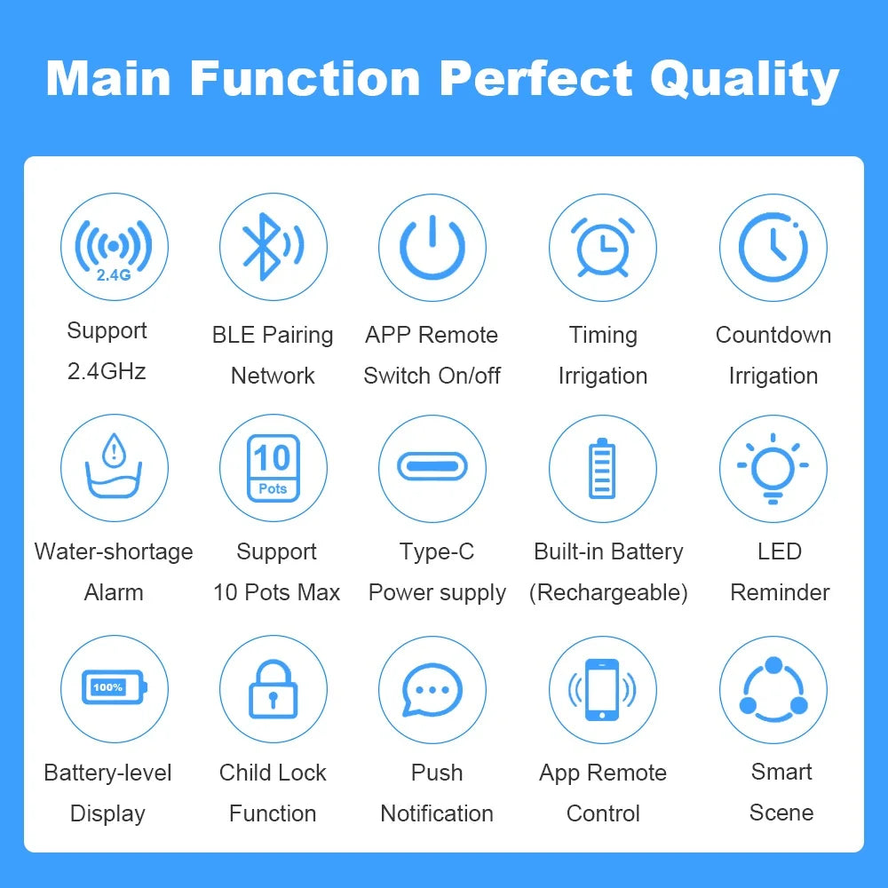 Tuya WIFI Intelligent Drip Irrigation Automatic Watering Pump System Kits Flowers Plants Home Sprinkler Drip For Garden Tools