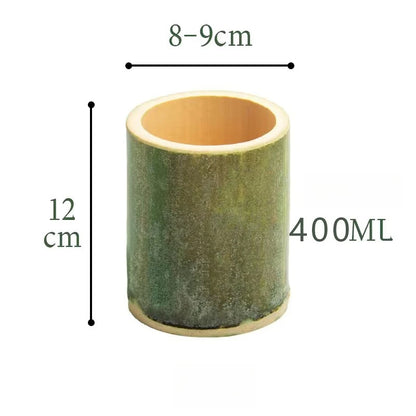 Bamboo tube milk tea cup, ice cream cup, fresh bamboo cup, large diameter bamboo, water cup, home decoration