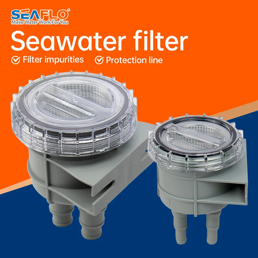 Durable Mini Raw Liquid Strainer Portable Sea Water Filter Kayak Accessories Marine Intake Engine Cleaner Cooling