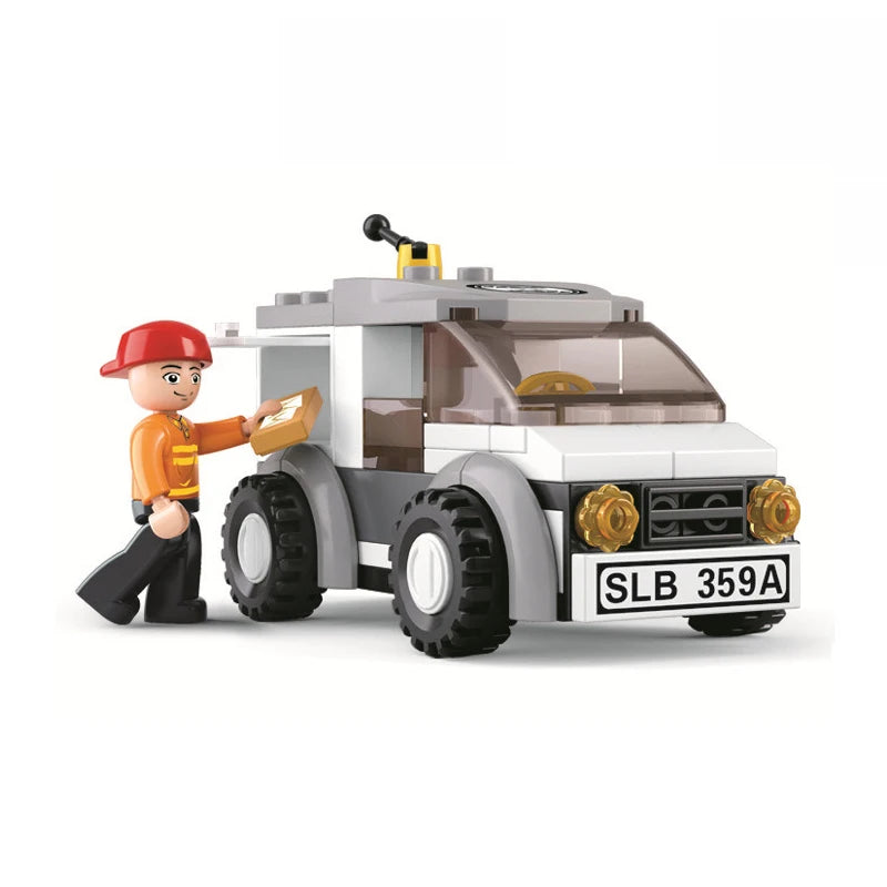 2021 Cartoon Creative Farm Series Farmer Tractor Building Bocks City Classic Educational Toys For Children Kids Birthday Gifts